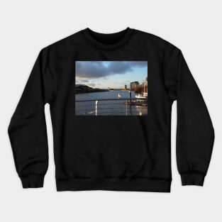 Scottish Photography Series (Vectorized) - Enjoying the View Crewneck Sweatshirt